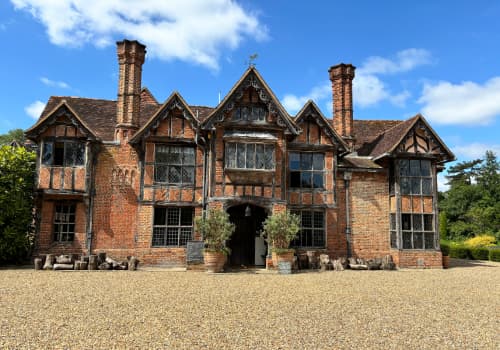 The front of Dorney Court. Photo by Petra Tabarelli, Public Domain.